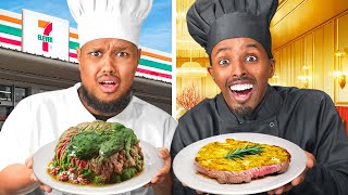 Turning Cheap Food Into Gourmet Ft Chunkz [upl. by Gerda]