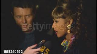 1992 David Bowie wife Iman MALCOLM X NEW YORK PREMIERE [upl. by Eyaj]