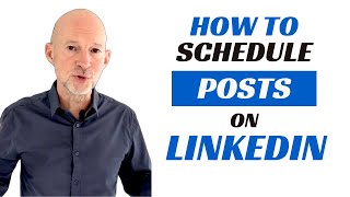 How to schedule posts on LinkedIn [upl. by Alwin384]