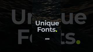 🔥 Unique Fonts Part 5 😍 freefonts fonts fontstyles typeface [upl. by Enilauqcaj]