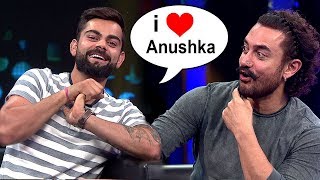 Virat Kohli Accepts LOVE For GIRLFRIEND Anushka Sharma On Aamir Khans Secret Superstar [upl. by Marthe]