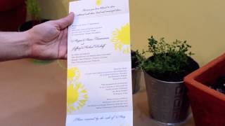 quotAll In One Invitationsquot  Sunflower by ForeverFiancescom [upl. by Ahsian]