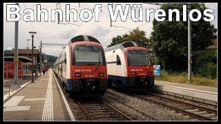 Der kleiner Bahnhof von Würenlos Kanton Aargau Schweiz 2018 [upl. by Bonny605]