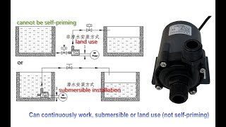 DRY RUN and DRY RUN Protection of SHYSKY Micro Brushless DC Water Pump [upl. by Singh681]