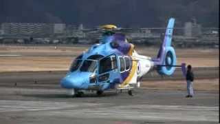 Eurocopter EC155 Takeoff amp Landing JA08CX [upl. by Moriyama]