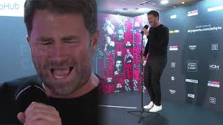 Fight Camp Karaoke  Eddie Hearn sings Aint No Sunshine [upl. by Llerrom264]