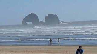 Oregon coast Rockaway Beach 2024 [upl. by Nyliret582]