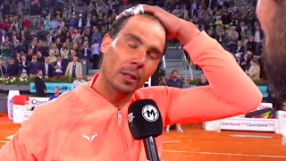 Rafael Nadal EMOTIONAL Interview After Loss [upl. by Aihsas6]