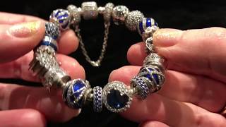 My Pandora Bracelet Sparkly Blue [upl. by Azer]