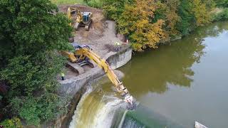 Ballville Dam Removal Day 1 [upl. by Nodnol]