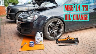 Vw Golf Mk6 14 TSI Oil Change [upl. by Lucey]