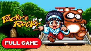 Pocky amp Rocky SNES FULL GAME Longplay Gameplay Walkthrough Playthrough VGL [upl. by Corder]