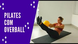 Mat Pilates com overball  bola pequena  40 minutos [upl. by Oicor22]