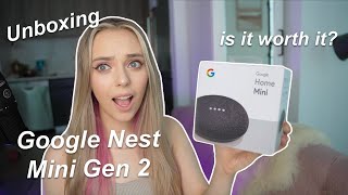 Unboxing the Google Nest Mini Gen 2  Is it worth it [upl. by Paynter]