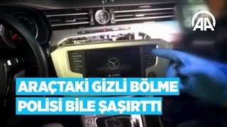 Araçtaki gizli bölme polisi bile şaşırttı [upl. by Samuelson]