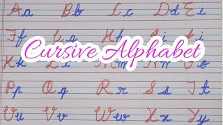 Cursive AlphabetWrite Cursive AlphabetWrite Capital and Small Letters [upl. by Lucila791]