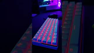 🔥Kemove DK61 Snowfox Light Effect❤️Video by leonerdlife shorts mechanicalkeyboard kemove [upl. by Aleahpar]