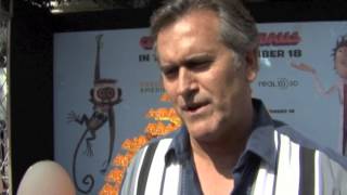 Bruce Campbell Interview  Cloudy with a Chance of Meatballs [upl. by Marduk97]