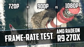 GTA 5  720p vs 900p vs 1080pVSR  Sapphire DualX R9 270X  FrameRate Test [upl. by Hortensia]