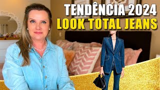 Look total jeans  Tendência Verão 2024 [upl. by Dart897]