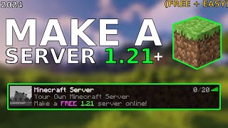 How to Make a FREE Minecraft Server Java 121 [upl. by Eiramaliehs]