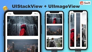 How to use a Stack View with images  stackview distribution axis spacing and clipping bounds [upl. by Anelhtac271]