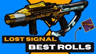 Lost Signal God Roll Guide Best Legendary PvE Grenade Launcher in Destiny 2 The Final Shape [upl. by Aluor]