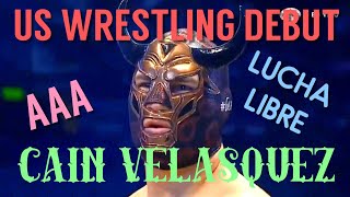 Cain Velasquez FIRST US Wrestling Match AAA full match 91519 MSG [upl. by Gies]