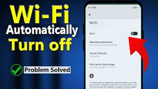 WiFi Connection Automatically Turning Off  WiFi Not Working On Android  WiFi Auto Disconnect Fix [upl. by Leunammi394]