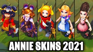 ALL ANNIE SKINS SPOTLIGHT 2024  League of Legends [upl. by Zoller930]