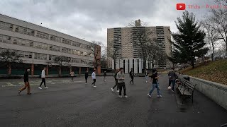 Bronx Walk NYC  Jerome Ave Van Cortlandt Village Bronx H S of Science January 2023 [upl. by Narba]