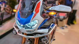 Honda Crf1100l Africa Twin Adventure Sports 2023 Accessories SCProject Exhaust [upl. by Aisinoid]