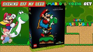 Showing off my LEGO Mario amp Yoshi set Super Mario World [upl. by Gradeigh]