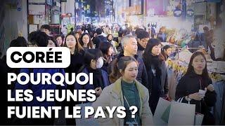 Corée  pourquoi les jeunes fuient le pays [upl. by Natan]