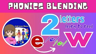 Two Letter Words Phonics for Kids Phonics Lessons Preschool Learning  2 Letter Phonics [upl. by Marabelle]