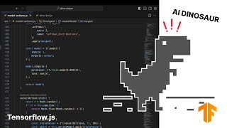 Create reinforcement learning model that plays dino chrome game using tensorflowjs [upl. by Arliene]