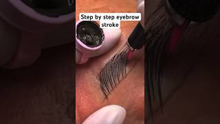 How to do microblading 🔥 browtattoo microblading makeup [upl. by Adirem]