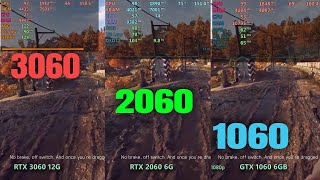 Rtx 3060 vs rtx 2060 vs gtx 1060 6gb [upl. by Wat]