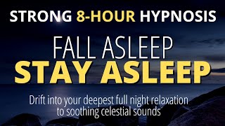 Sleep hypnosis For Deep Sleep Strong  Fall Asleep Fast  8hour Dark Screen [upl. by Bazar505]