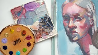 Handmade watercolors AND gouache Beam Paints First Impressions [upl. by Brittan636]