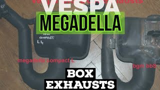 vespa boxes MEGADELLA COMPACT L vs POLINI BOX vs BIG BOX SPORT vs SIP ROAD vs V6T exhaust marmitta [upl. by Winnifred299]