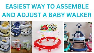 BABY WALKERS STEP BY STEP GUIDE TO ASSEMBLING AND ADJUSTING A BABY WALKER [upl. by Leacock]