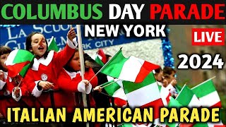 Columbus Day Parade 2024 NYC LIVE 🇮🇹 Italian American Parade NYC 🇺🇸 Parata del Giorno di Colombo [upl. by Areval35]