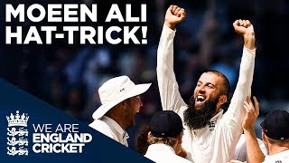 Moeen Ali Takes AMAZING Hattrick  South Africa v England 2017  England Cricket [upl. by Pogue815]