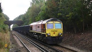 66508 passes Frant working the first Freightliner Operated Mountfield gypsum  81024 [upl. by Calore]