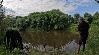 River Severn Barbel fishing [upl. by Ardnoik]