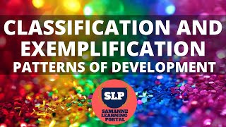 Classification and Exemplification Paragraph Patterns of Development [upl. by Reisinger558]