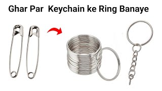 DIY Homemade keychain ringuseful keychain ring makinghow to make keychain ring at home [upl. by Nauaj]