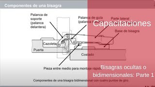 Capacitación 2 Bisagras ocultas o bidimensionales Parte 1 [upl. by Landing]