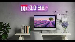 Awesome Clock Look on LaMetric SKY Wall Smart Display [upl. by Lion549]